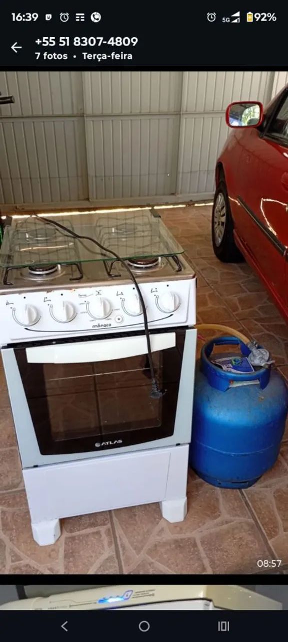 Fogão  Atlas 4 bc Bi-volts . - Foto 4