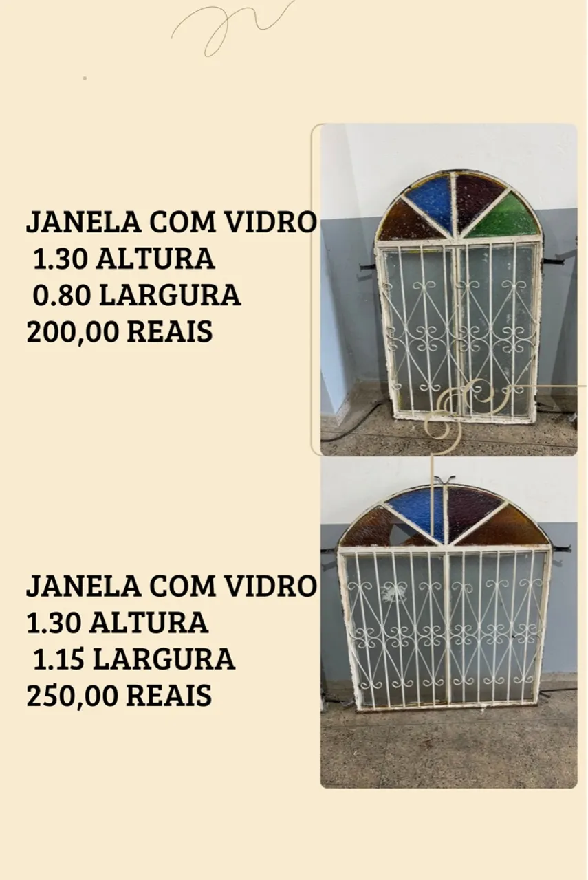 Janelas com vidro