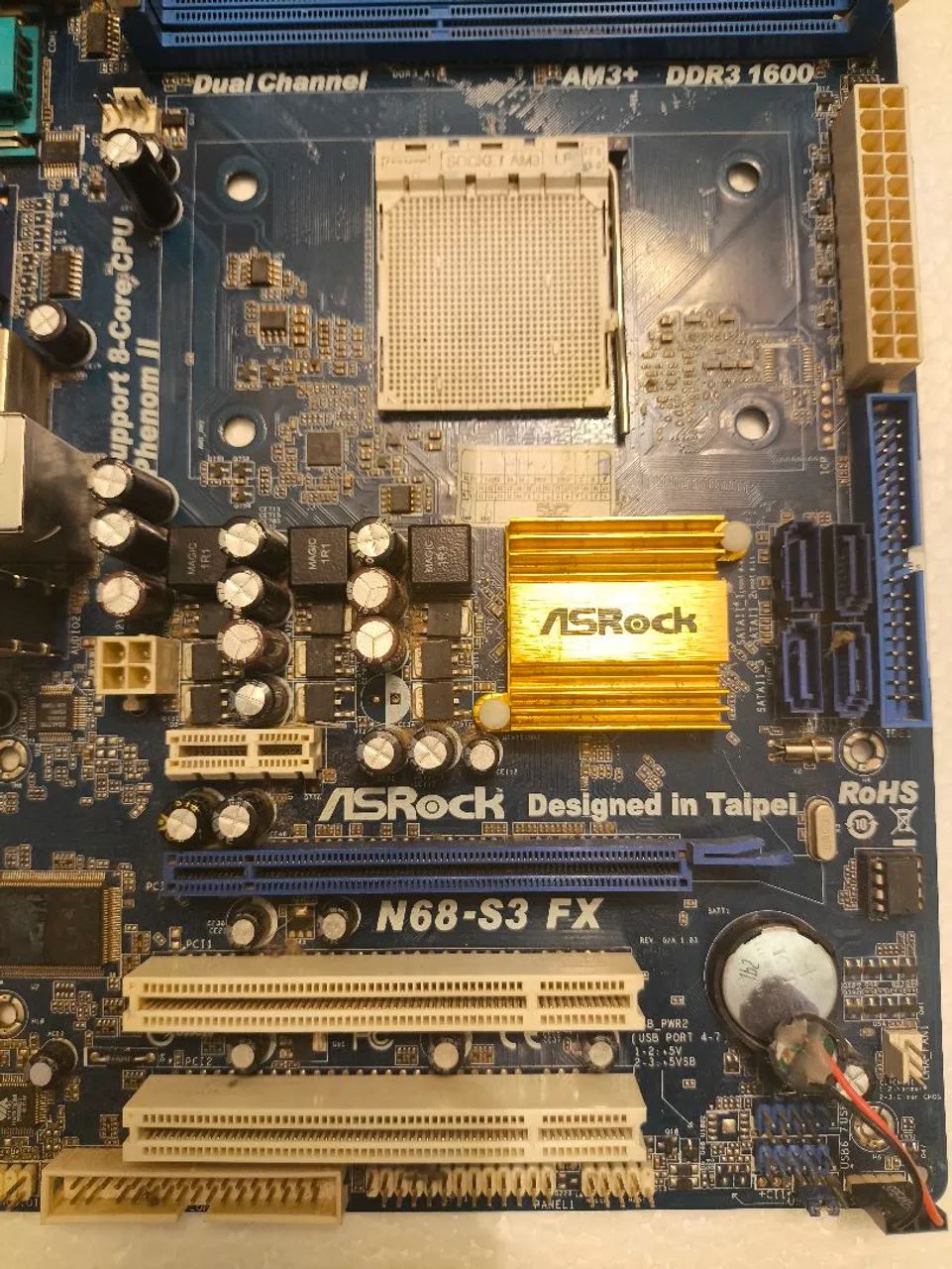 Placa Mãe + Processador - ASRock N68-S3 FX + AMD FX4300 Quad 3.8Ghz - Foto 2