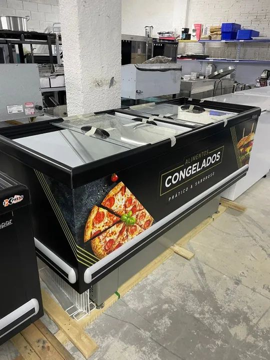 Ilha congelados e refrigerados vidro reto 2m Gelopar  - Foto 2