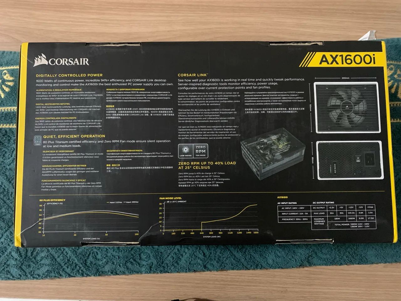 Fonte Corsair AXI Séries AX1600i 80 Plus Titanium Modular - Foto 2