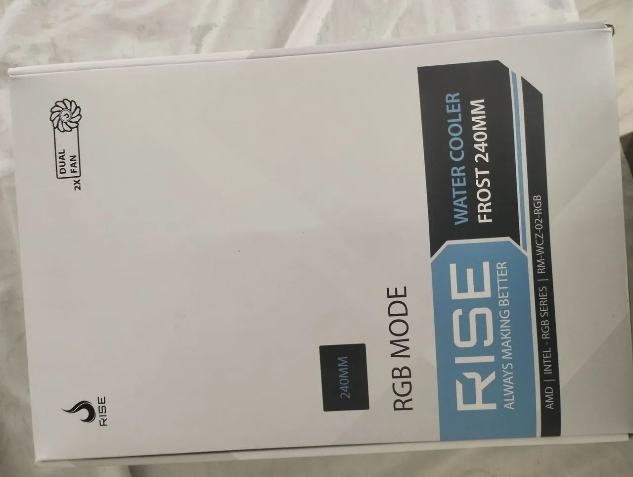 Water cooler 240m branco RGB dual Fun pra sair agr!