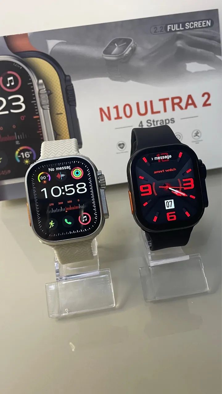 Smartwatch N10 Ultra + 4 pulseiras
