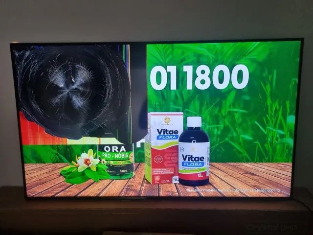 Tv 50 Samsung com tela quebrada