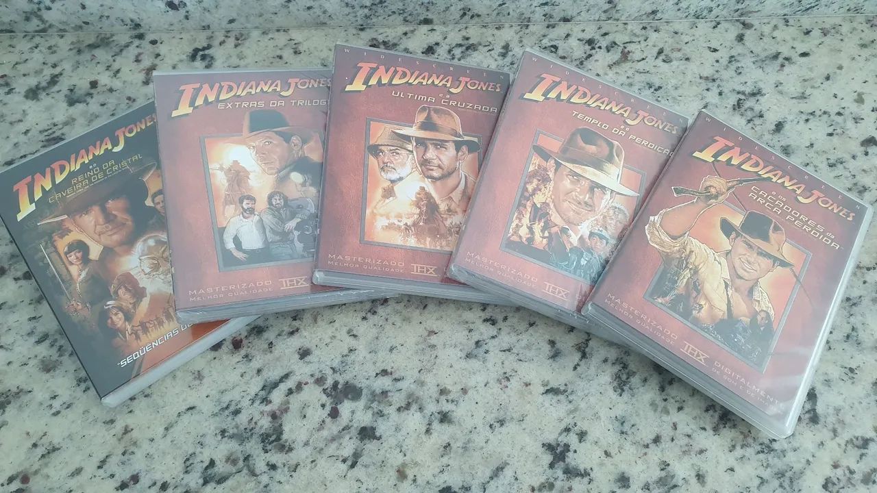 Dvd coleção box Indiana Jones + 1 extra