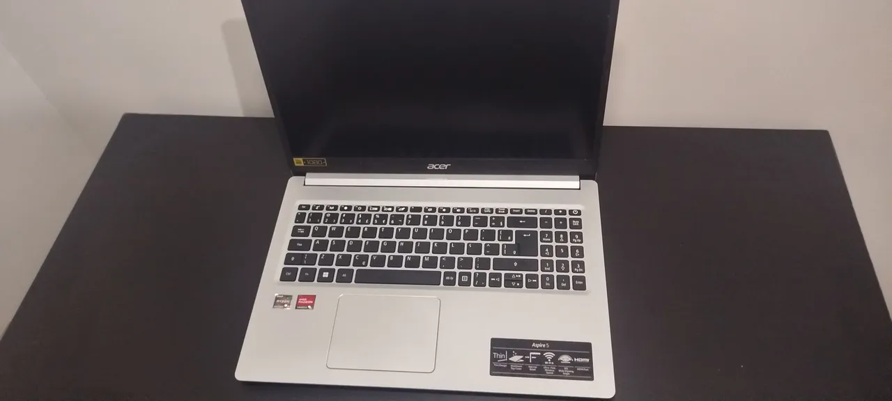 Notebook Acer Aspire 5 Ryzen 7 com 476 GB Armazenamento e 24 GB de RAM