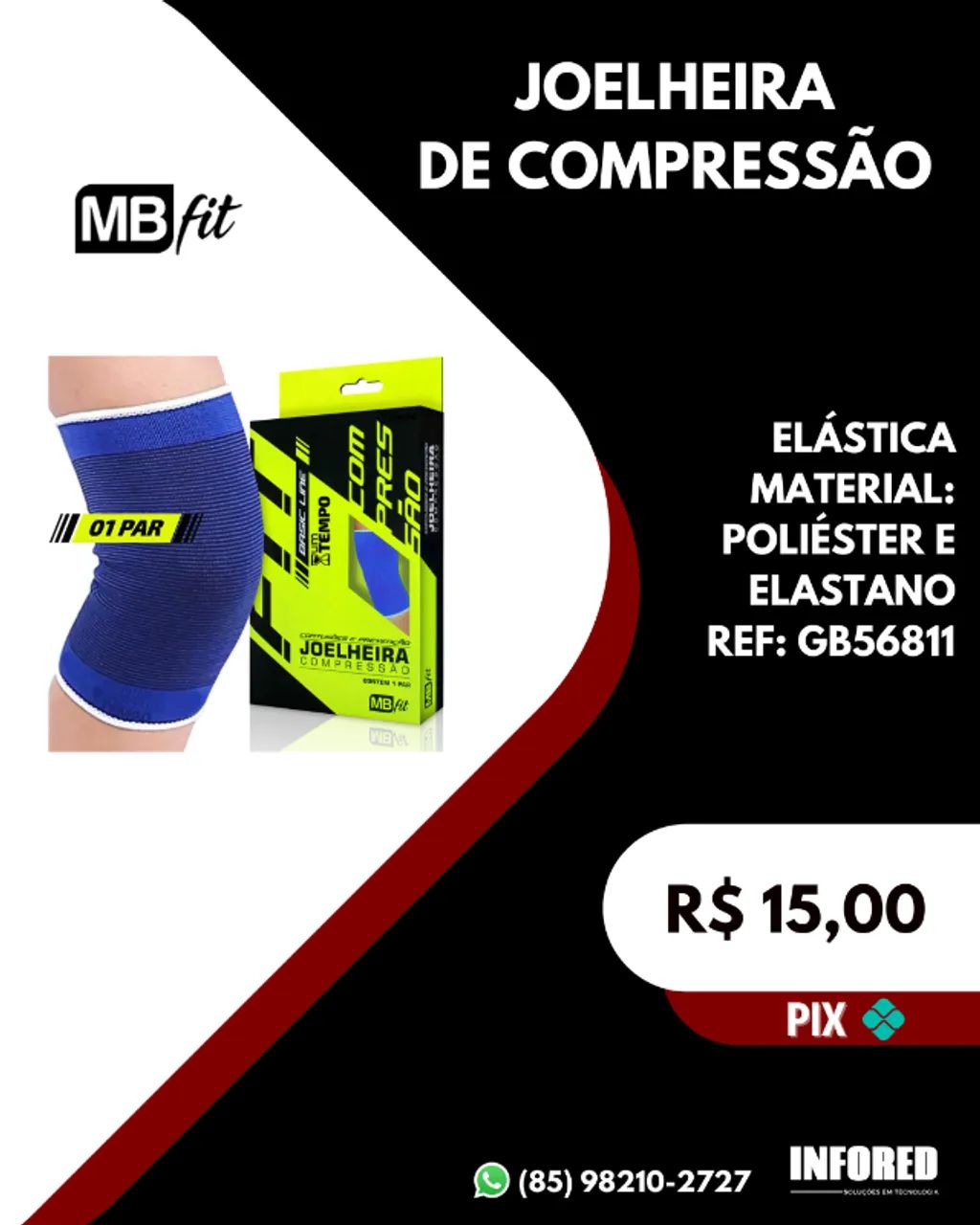 Joelheira de compressão GB56811