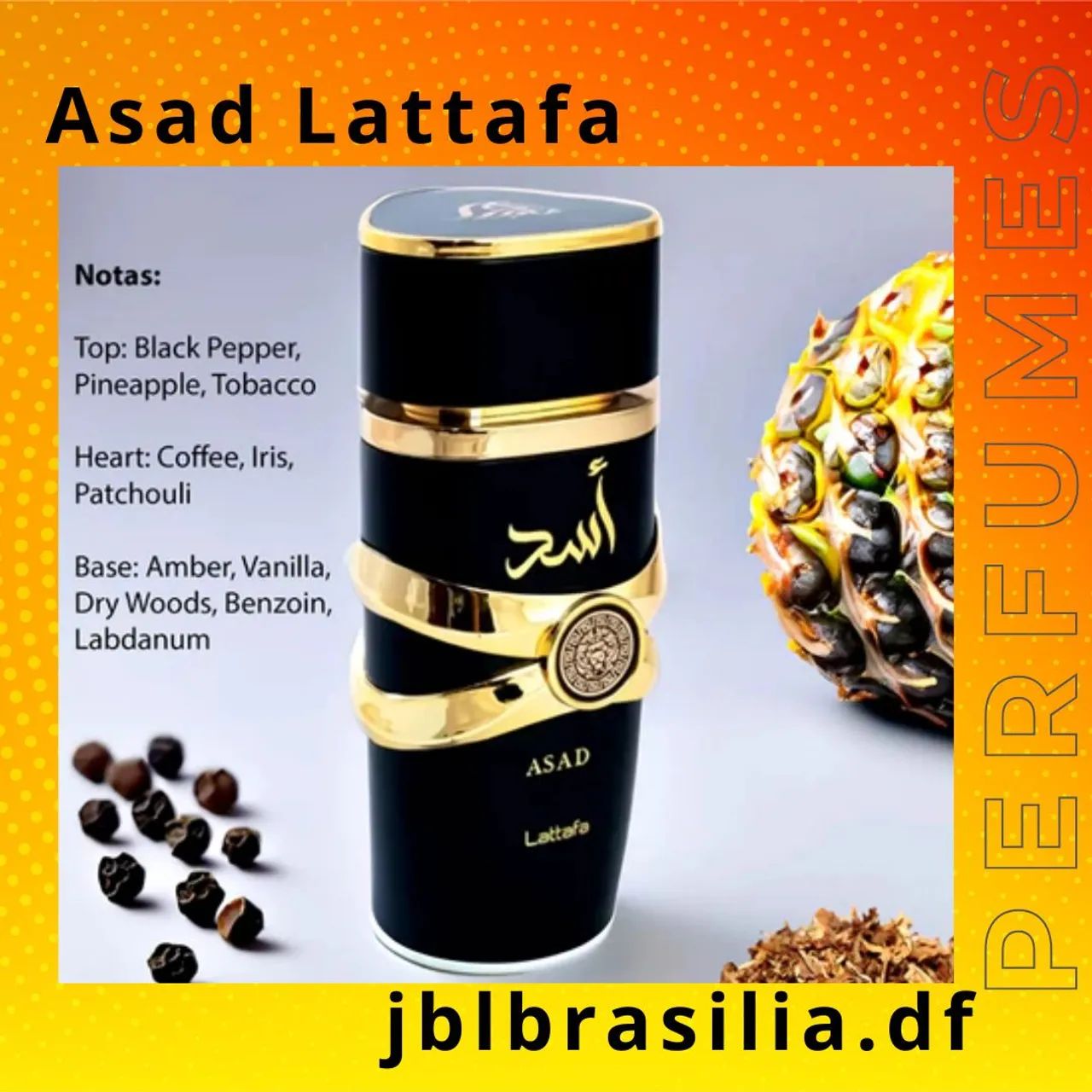 Perfume Asad Lattafa Eau de Parfum 100ml | ORIGINAL e LACRADO  - Foto 4