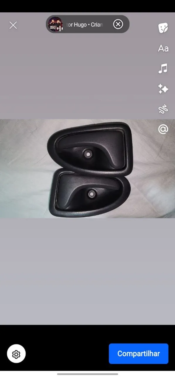 Maçanetas internas Clio 2008 á 2012
