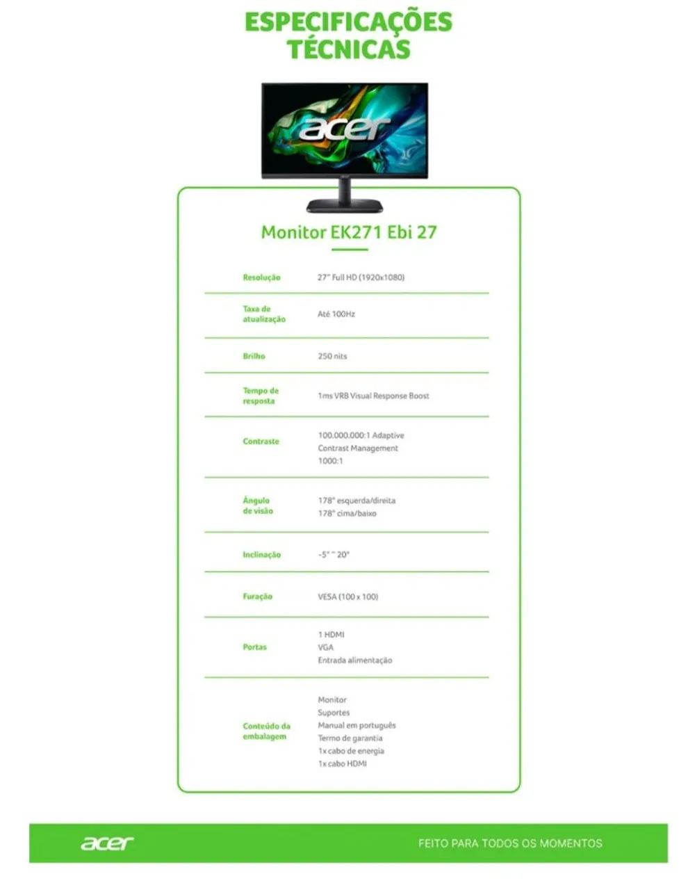 Monitor Acer 27' - Foto 4