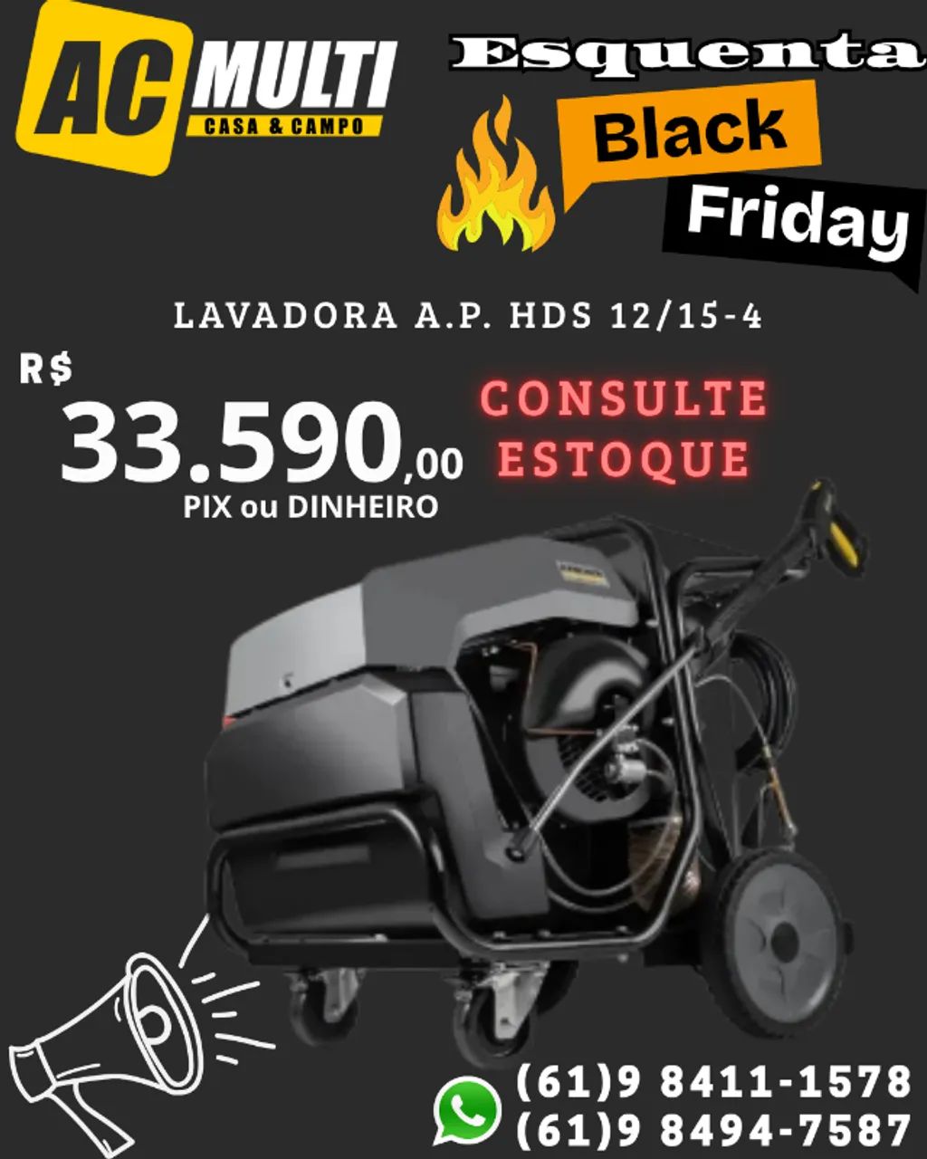 Lavadora A.P. HDS 12/15-4