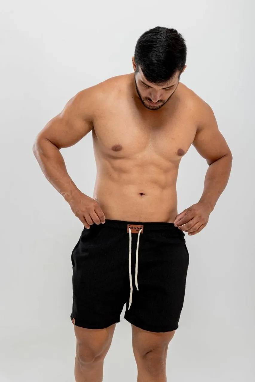 Shorts de Malha Pretos - Tamanho M