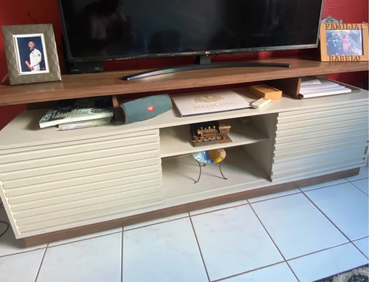 Rack para TV com design moderno e funcional