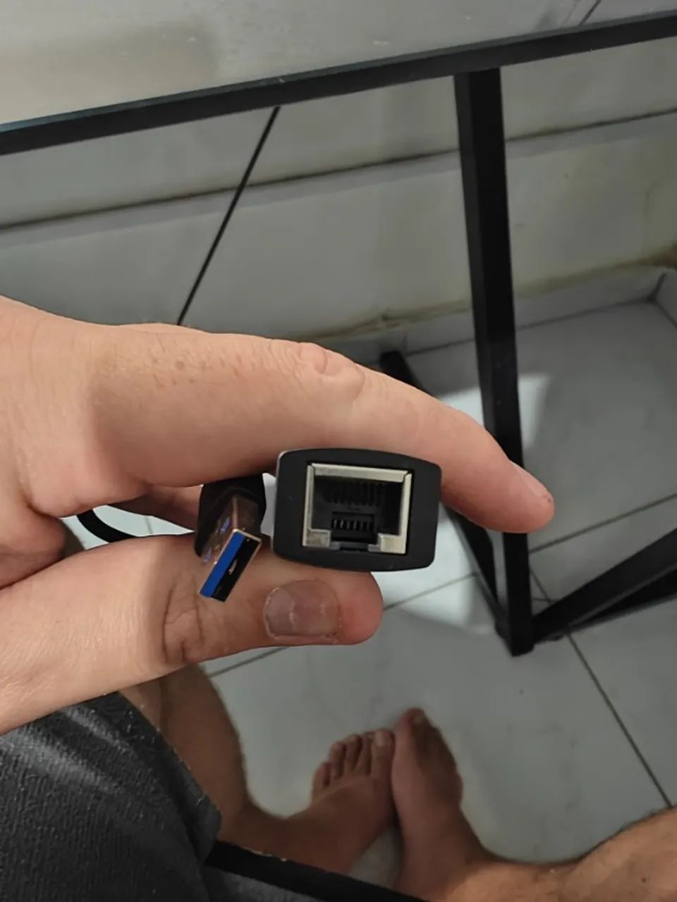 Placa de rede gigabit 1000 Mbps USB Baseus, ideal para melhorar a velocidade da rede!