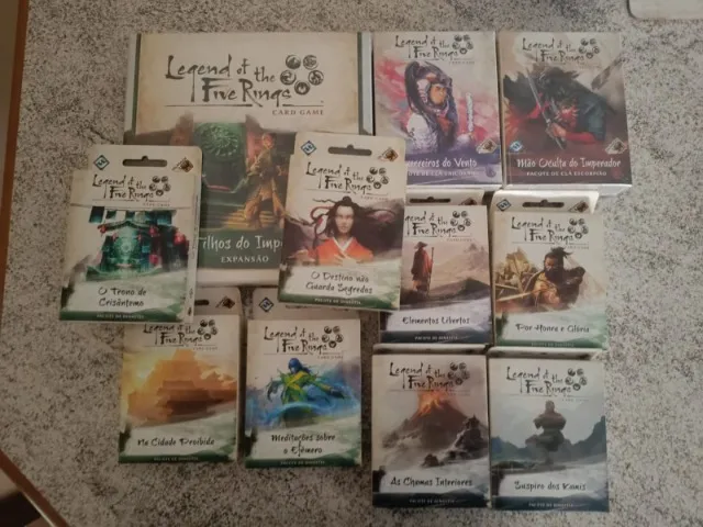 Legend of the Five Rings - vários itens lacrados