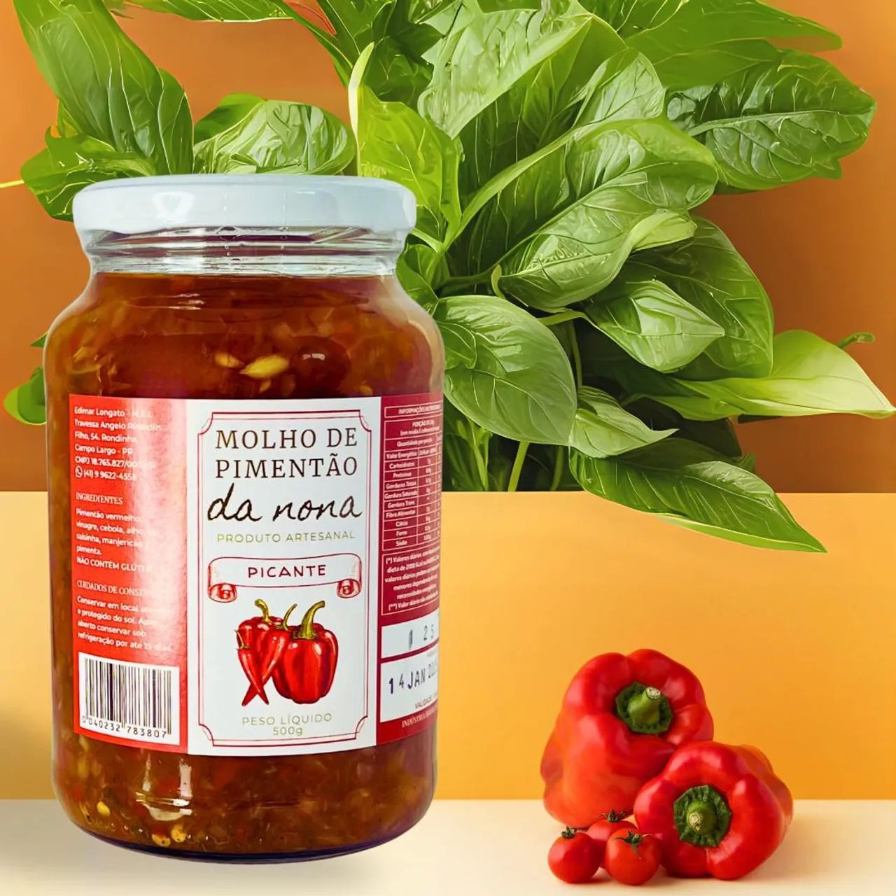 Molho de Pimentão da Nona - Artesanal e Picante