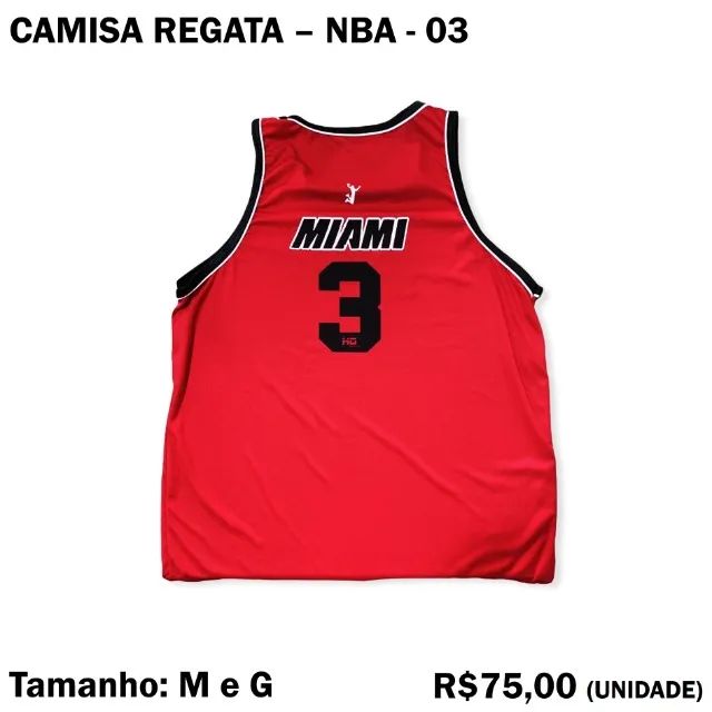 Camisa Regata NBA Miami 3