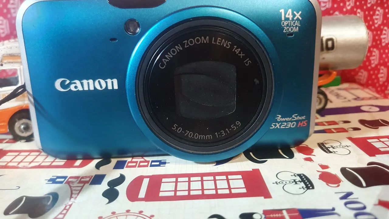 Câmera Canon 12.1 PowerShot SX230 HS 14x Zoom Óptico - Foto 3
