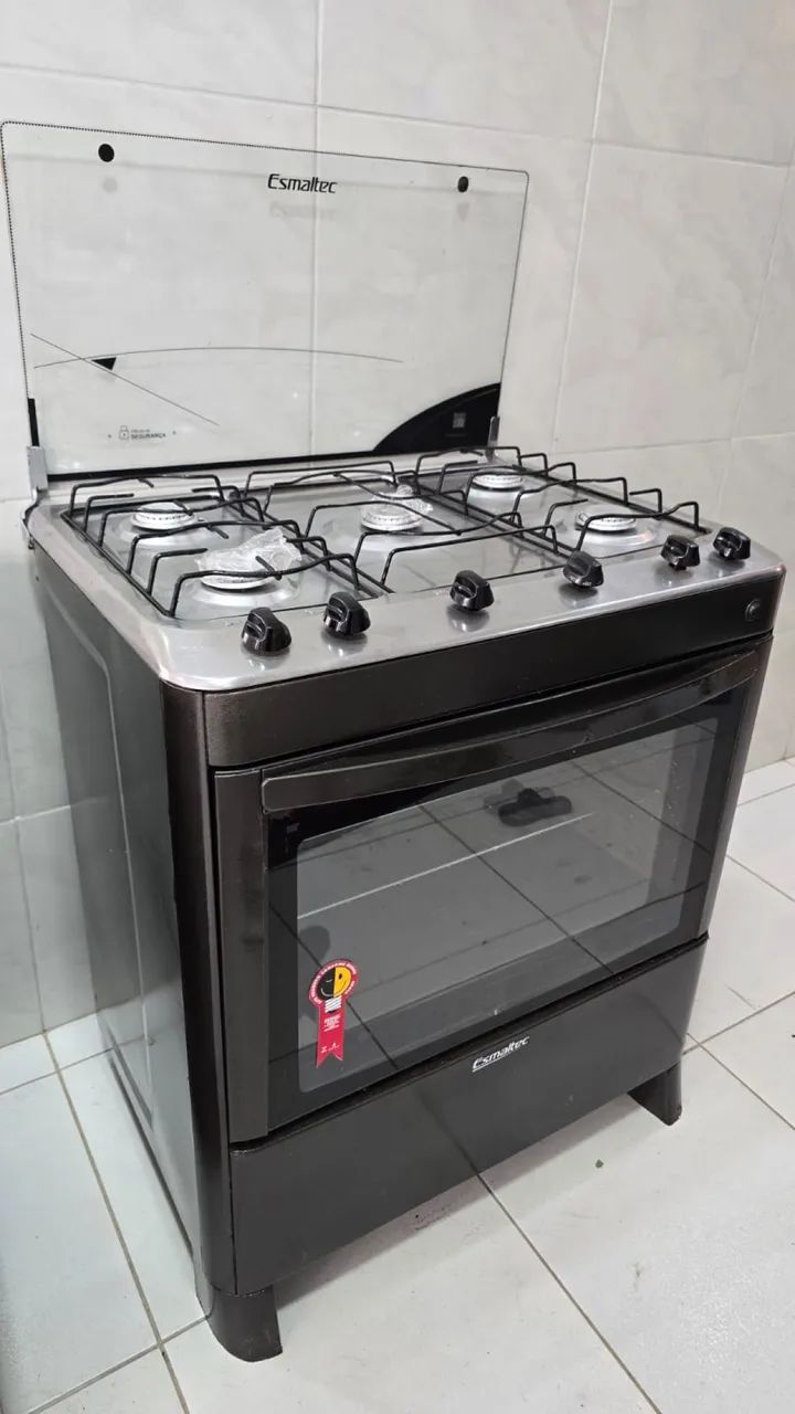 FOGÃO 5 bocas ESMALTEC