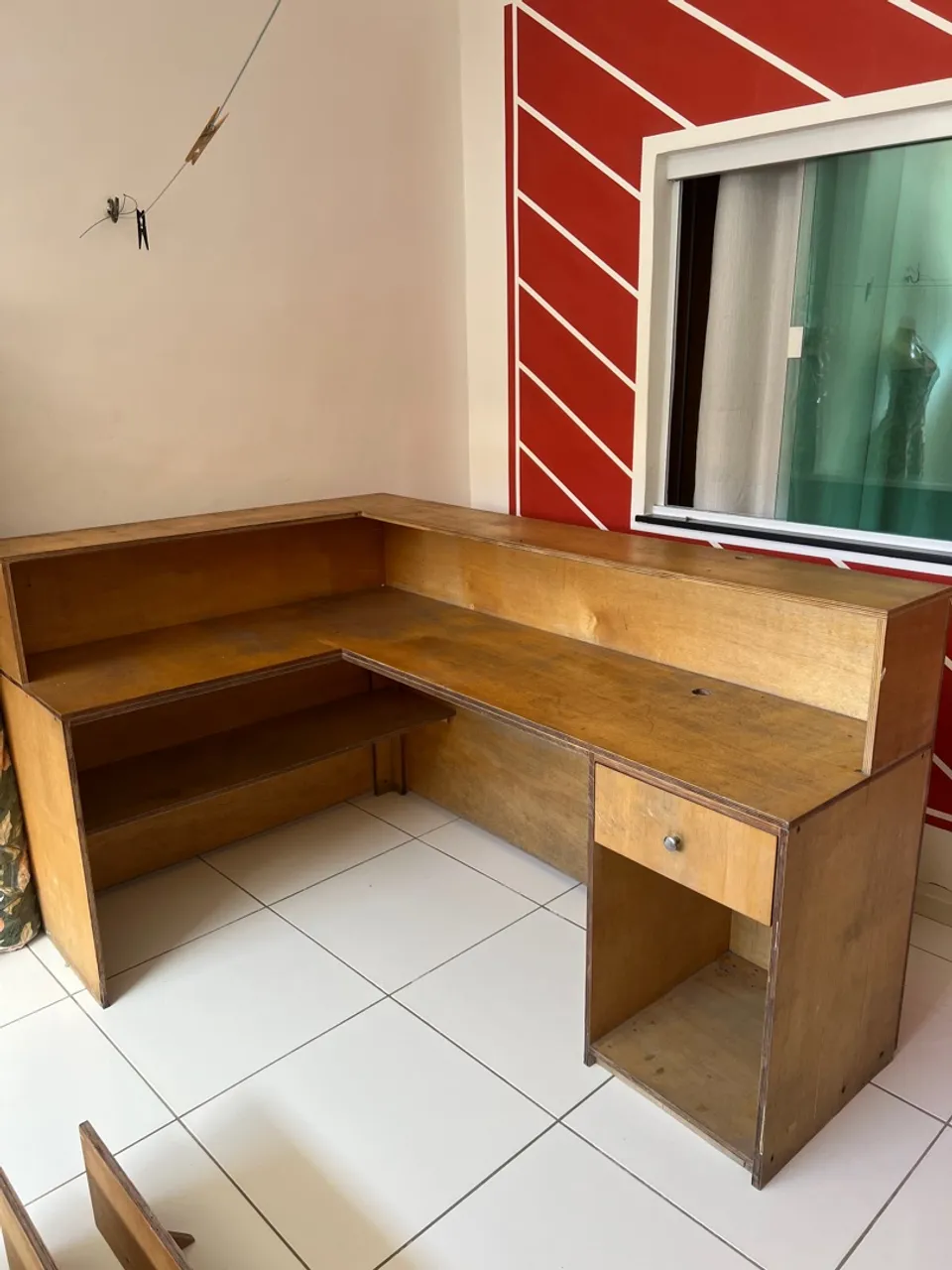 BALCÃO EM L PARA LOJA