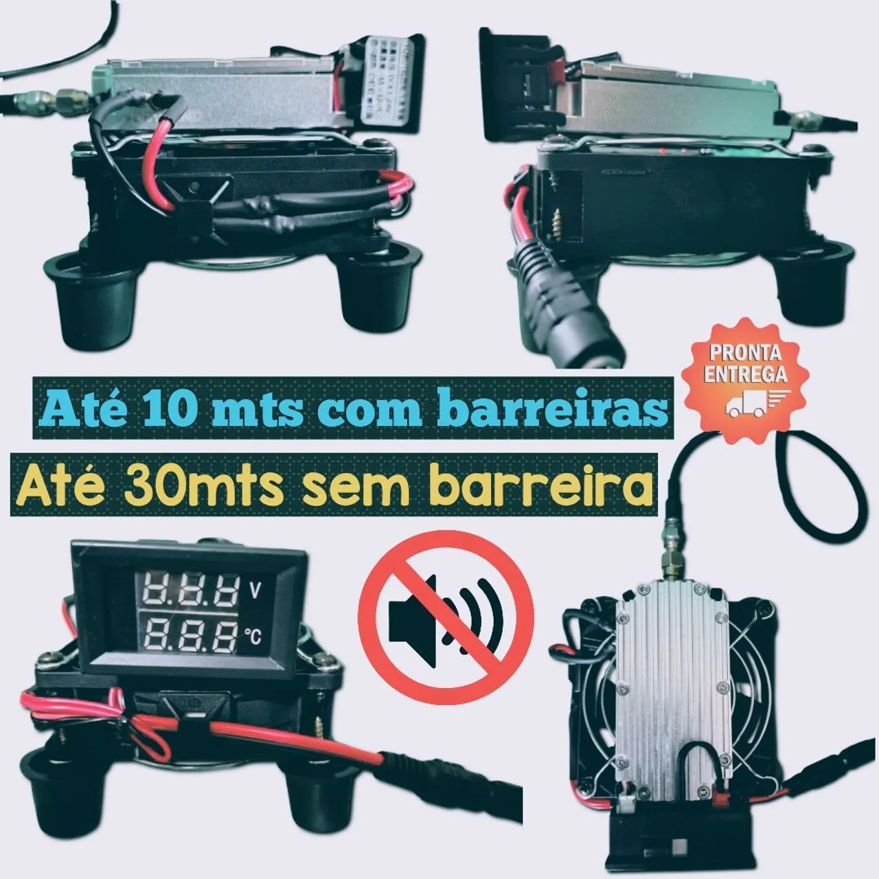 Kit Amplificado 010mts - Silenciador de Som Bluetooth