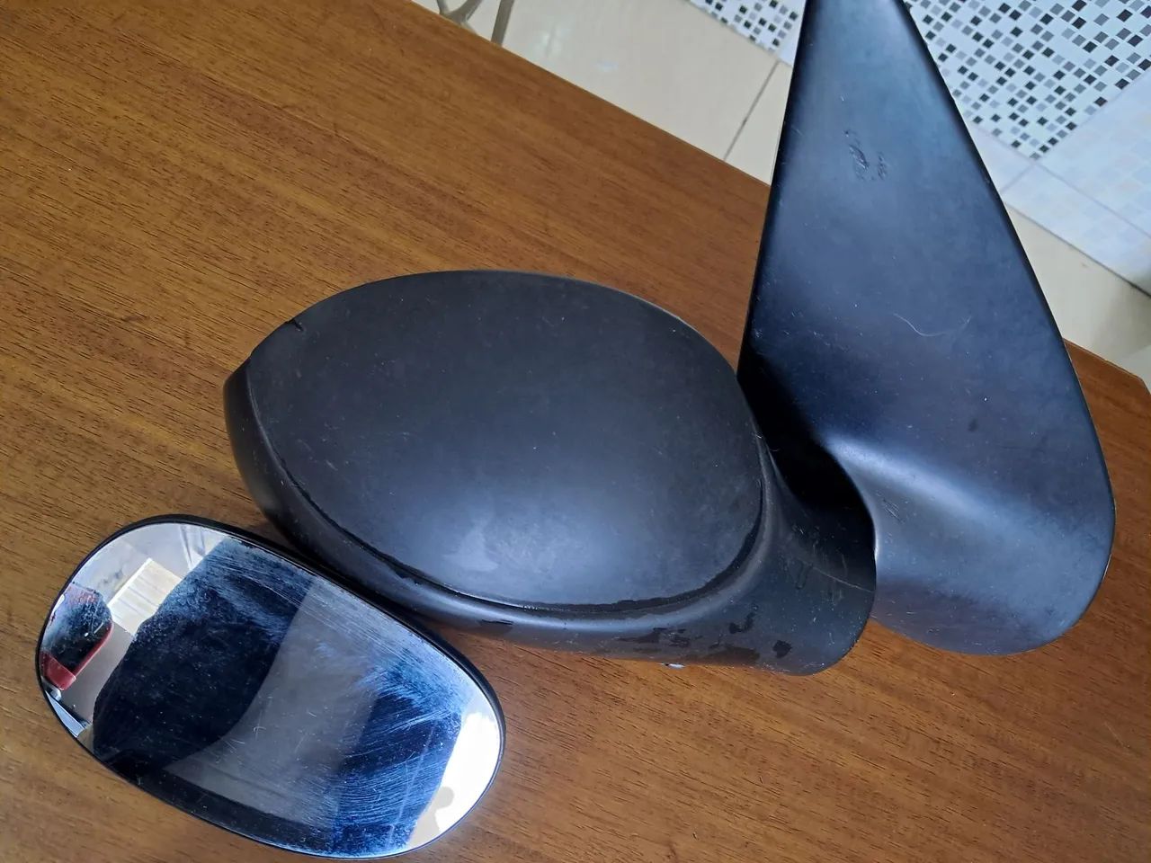 Retrovisor esquerdo  + lente direito peugeot 206 /2002 original completo  - Foto 2