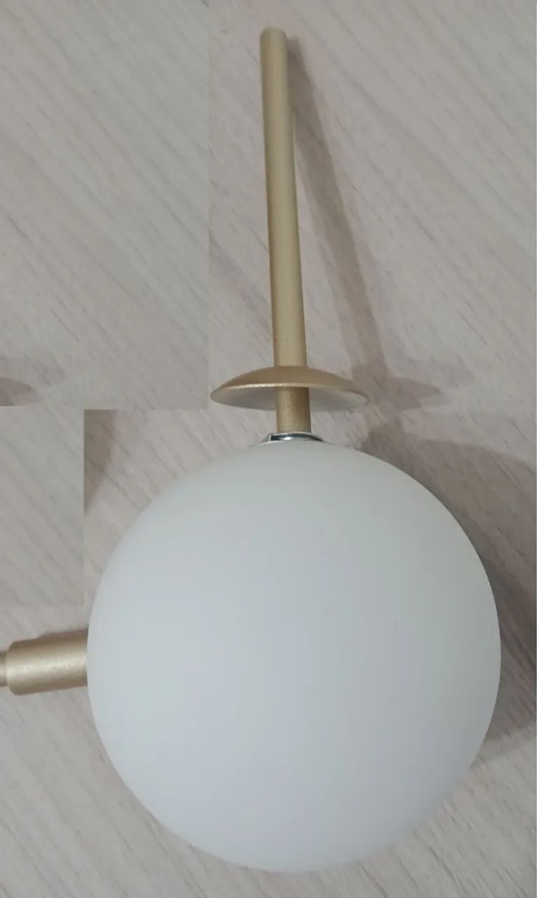 Arandela e Luminária (conjunto)- Modelo Moon Dourada - Westwing - Foto 3