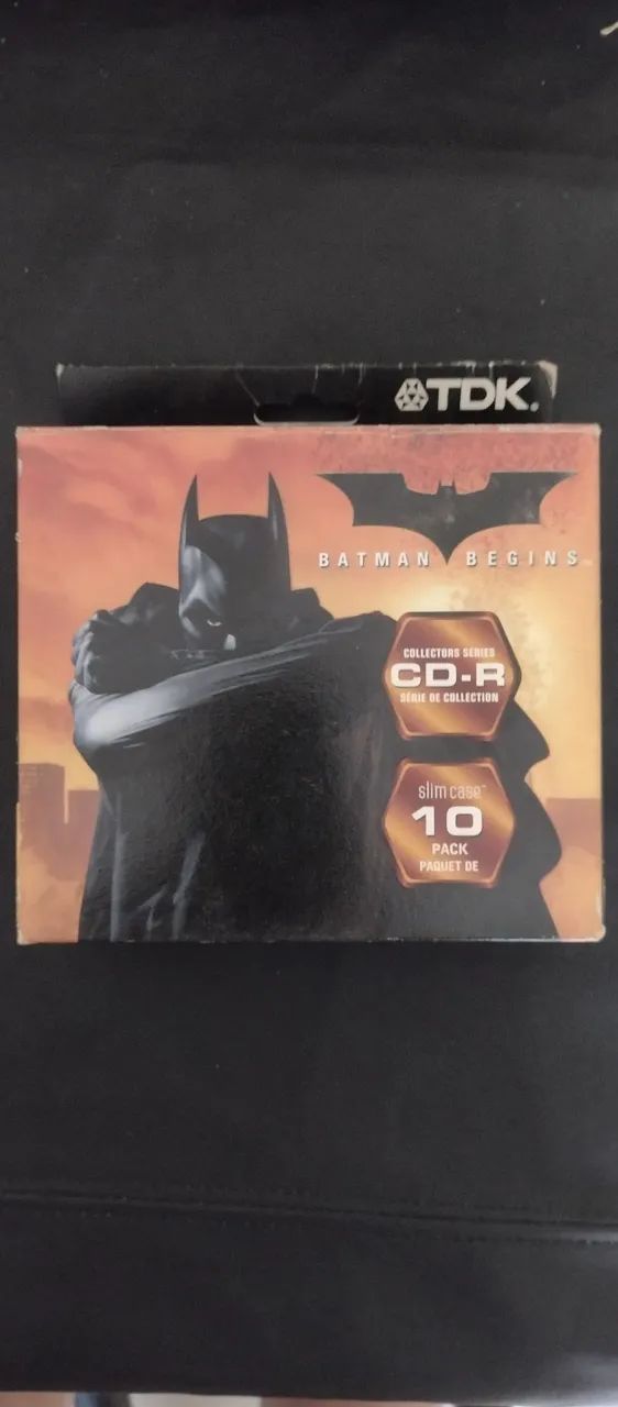 CD R virgem Batman TDK coleção 