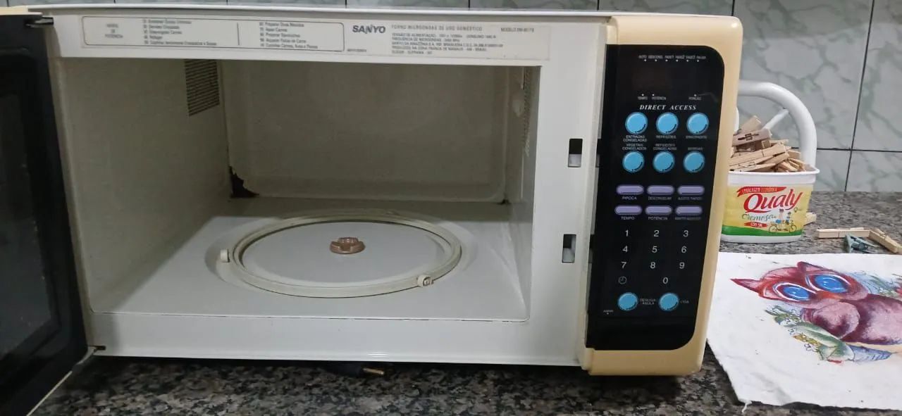 Microondas Sanyo modelo EM - 801TBPia de Banheiro e Pedestal - Foto 5