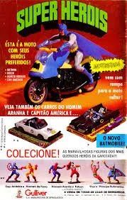 Boneco Batman Sentado Moto, Lancha e Batmóvel DC Super Heróis Gulliver Anos 70 & 80 - Foto 4