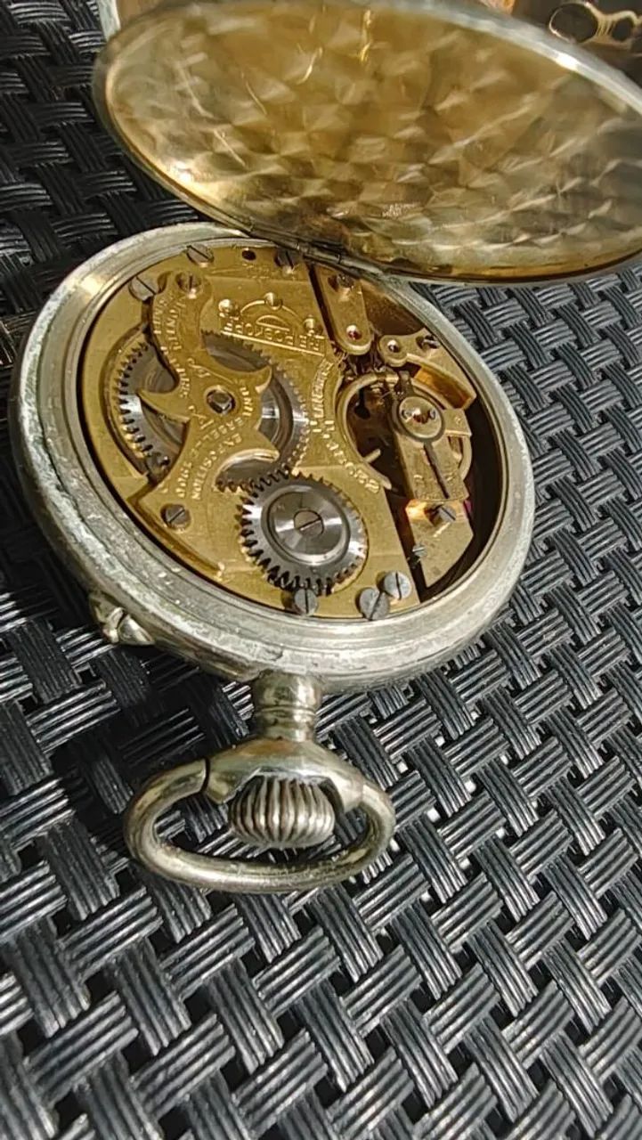 Relógio original de bolso antigo perfeito funcionamento64639805396353122