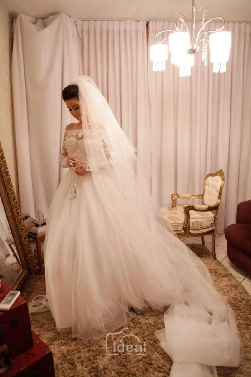 Vestido de noiva renda branco - Foto 3