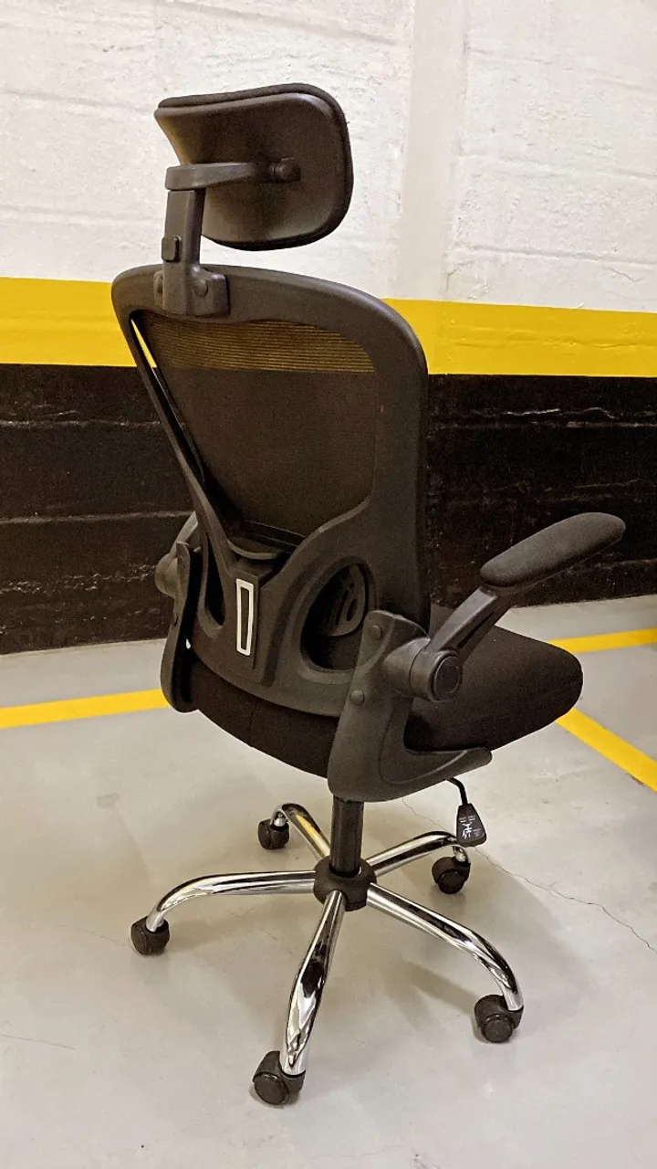 Cadeira de escritório ergonômica com estofado de mesh?Preto?