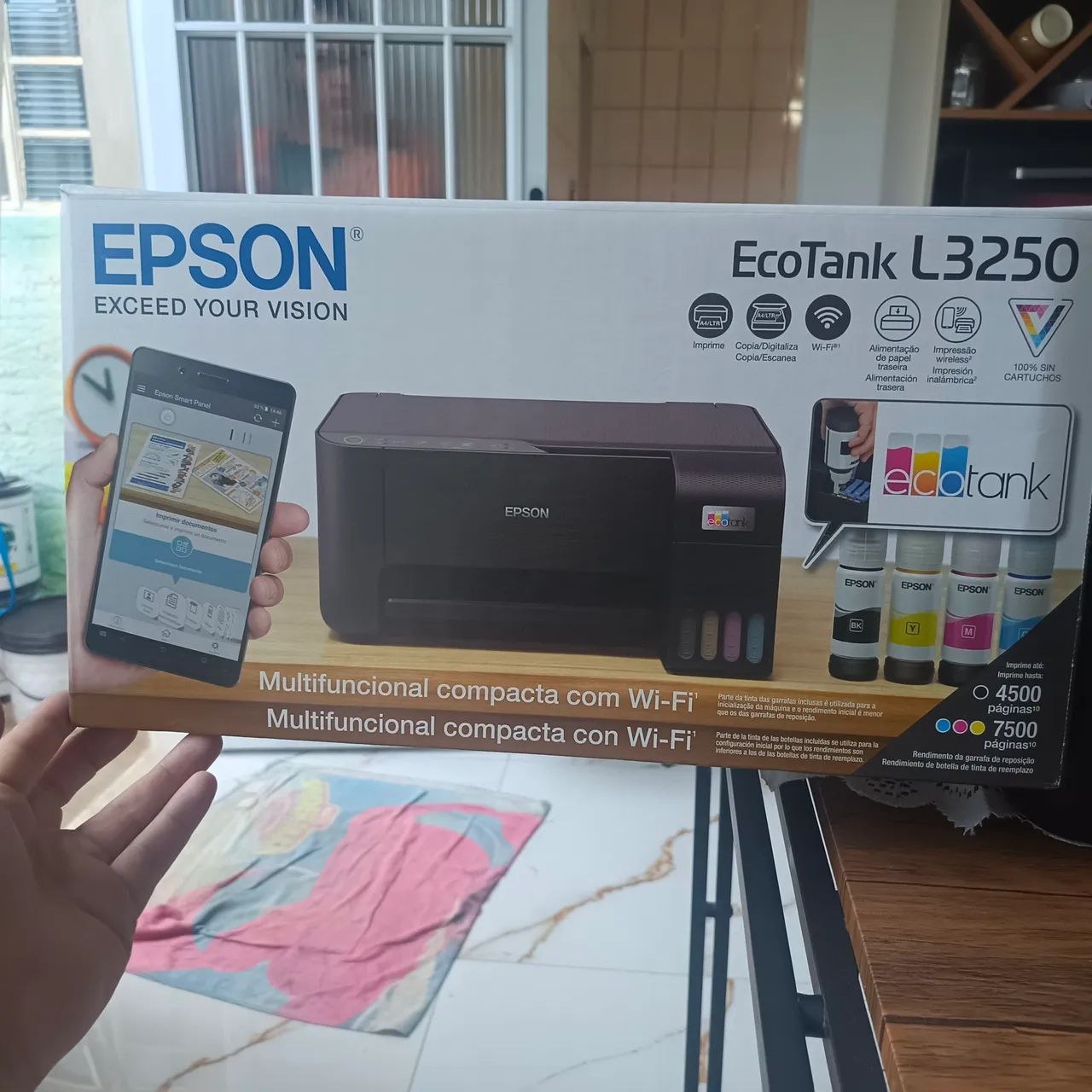 Epson EcoTank L3250 - Impressora Multifuncional com Wi-Fi - Foto 5