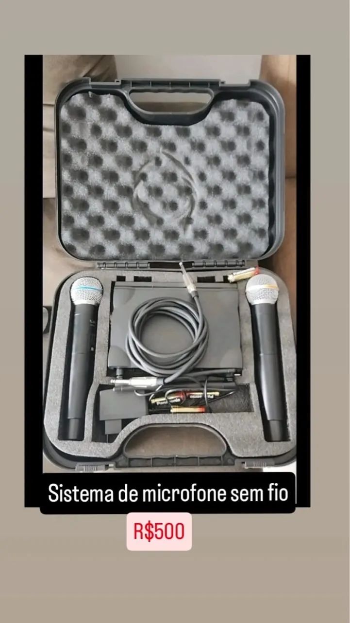 Sistema de microfone sem fio 