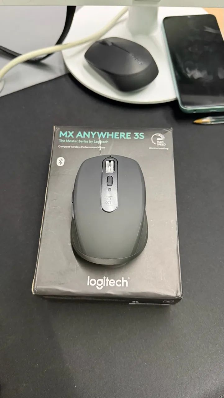 Logitech MX Anywhere 3S Grafite - Mouse Wireless Compacto - Envios OLX - Foto 3