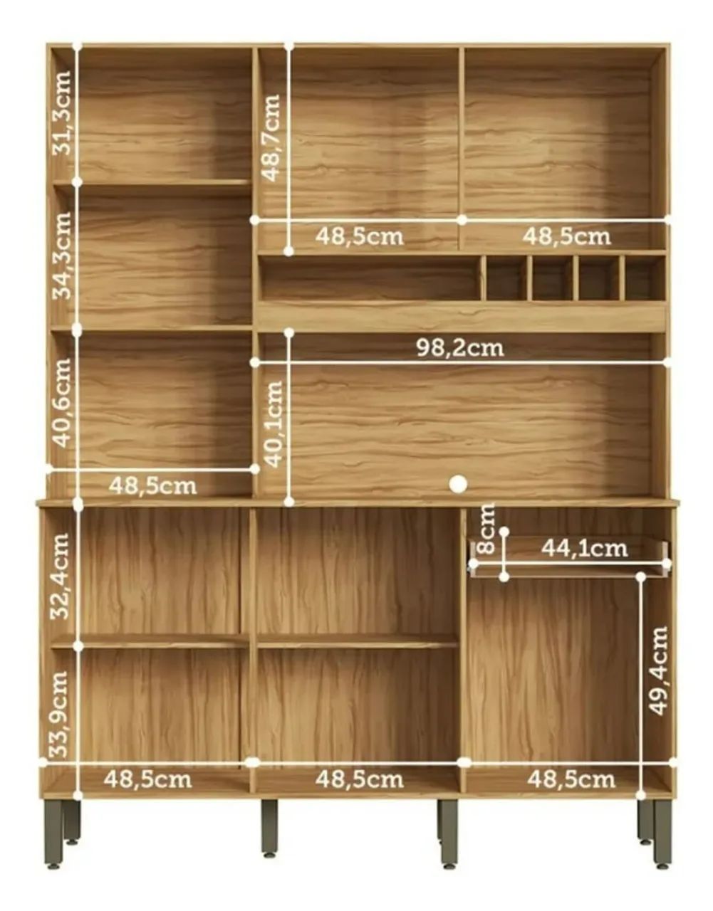 Kit COZINHA MOSCATO 06 portas - 100% MDF - Foto 2