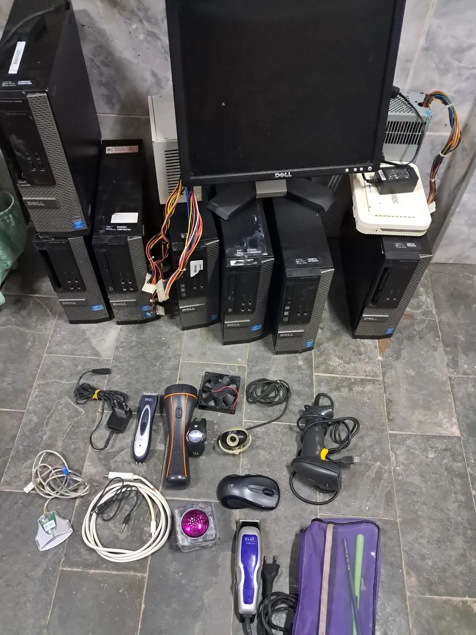 Lote eletrônicos PC dell e outros