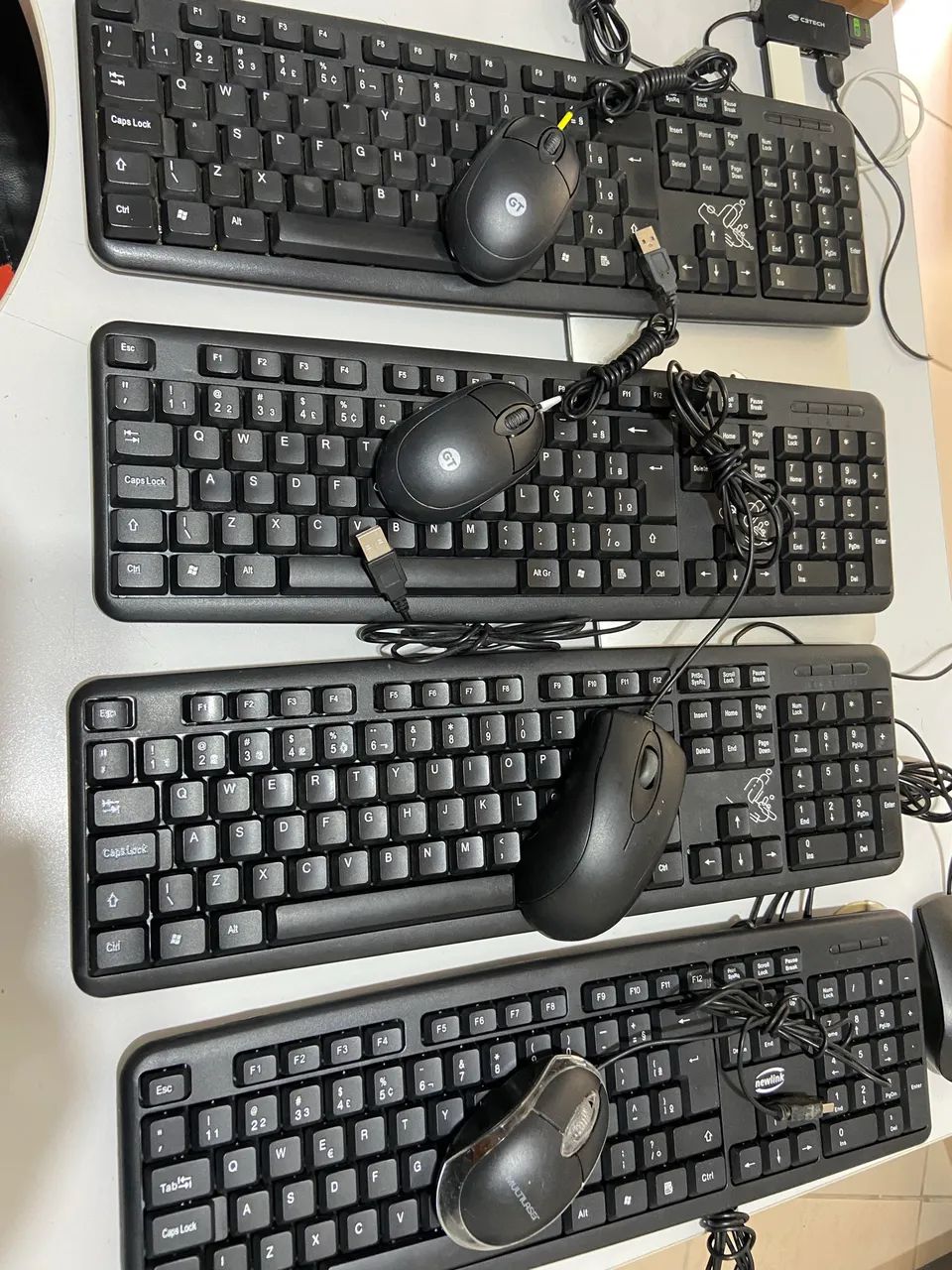 Vendo kit teclado mouse USB novinhos modelo abnt2 - Foto 3