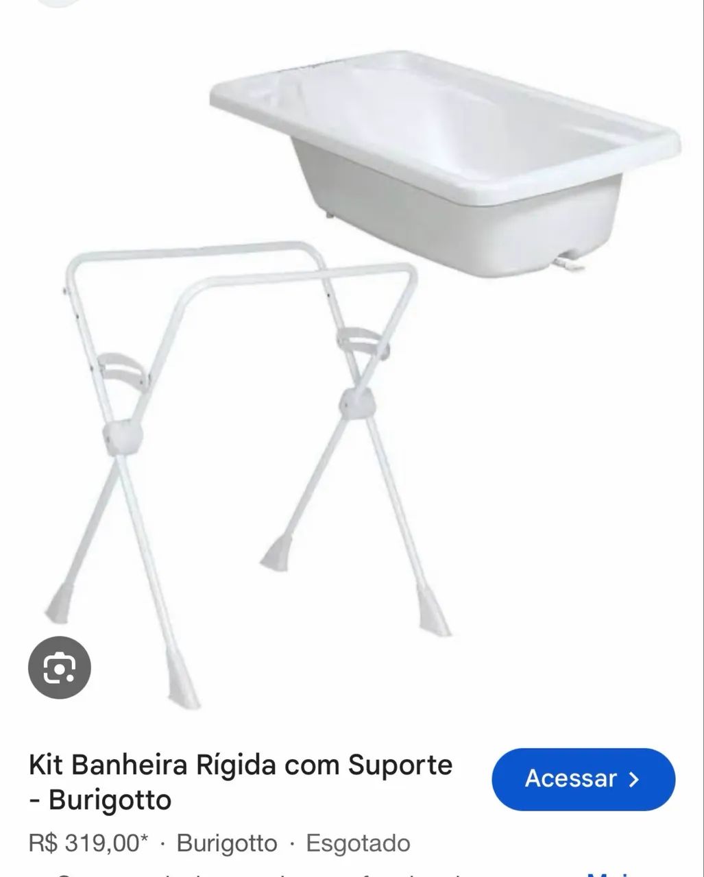 Banheira com suporte burigotto