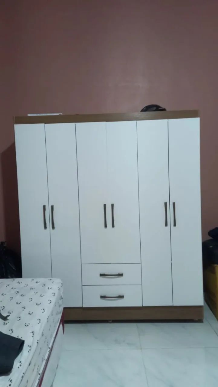 Vende-se cama de casal e guarda roupa solteiro. - Foto 4