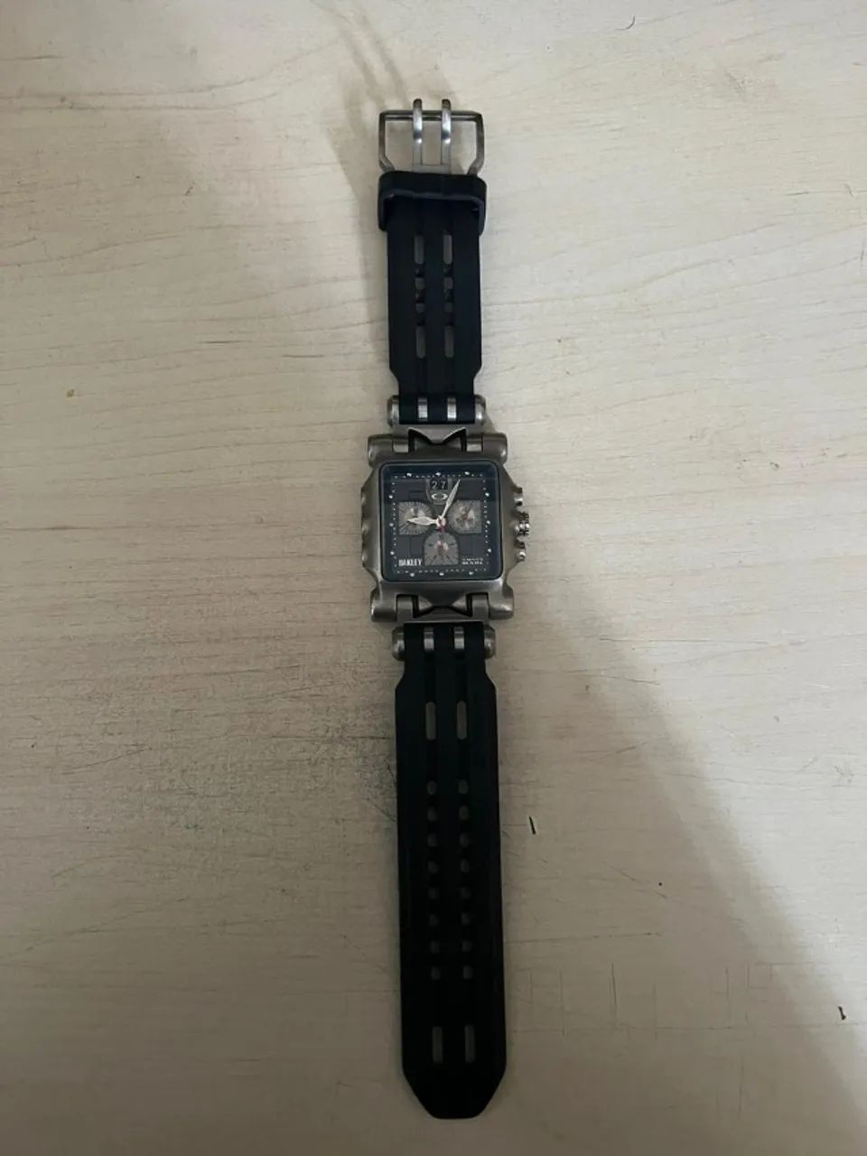 Relógio Minute Machine (Caixa e Terminais da pulseira originais e pulseira de borracha RP)