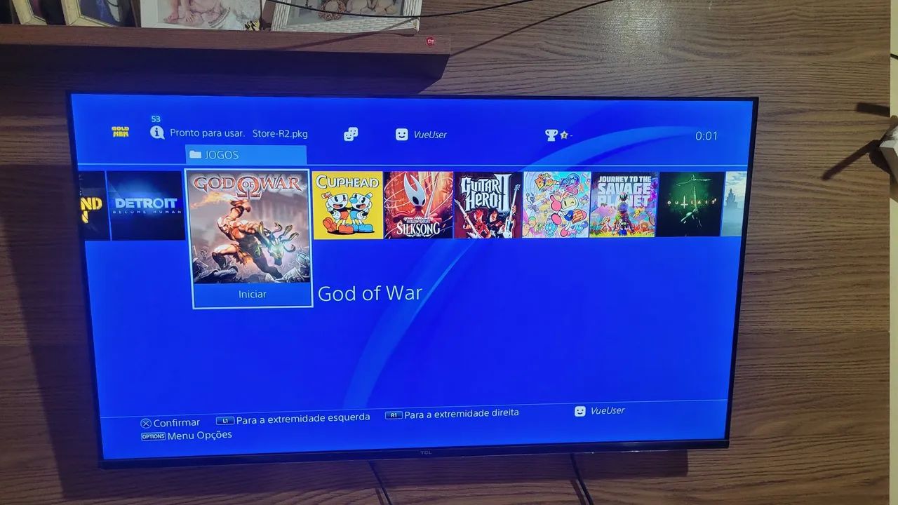 Ps4 D.E.S.B.L.O.Q.U.E.D.O com 1terá e varios jogos estalados - Foto 3