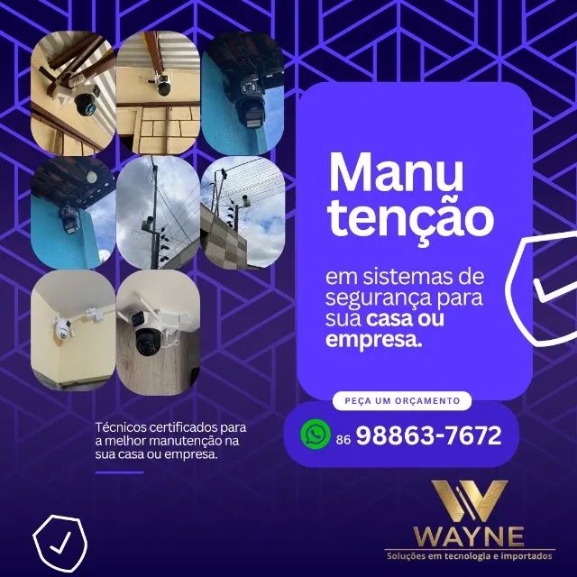 instalação de câmeras