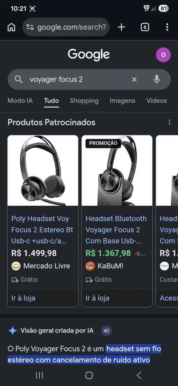 Poly Headset Voy Focus 2 Estereo Bt 