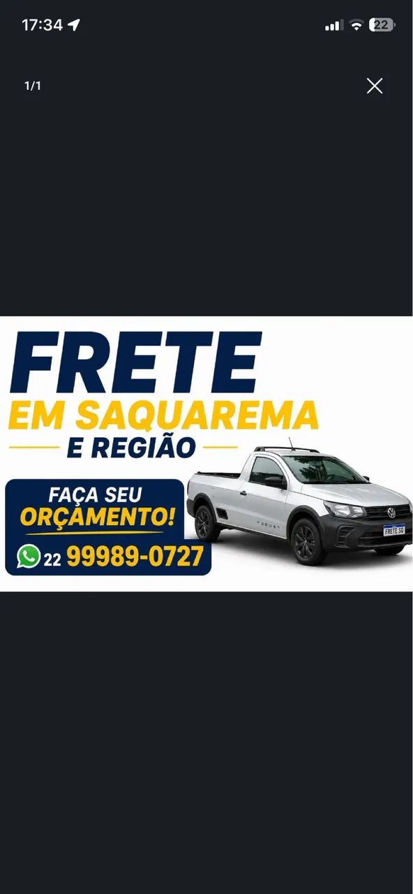 FRETE SAQUAREMA E REGIÃO DOS LAGOS 
