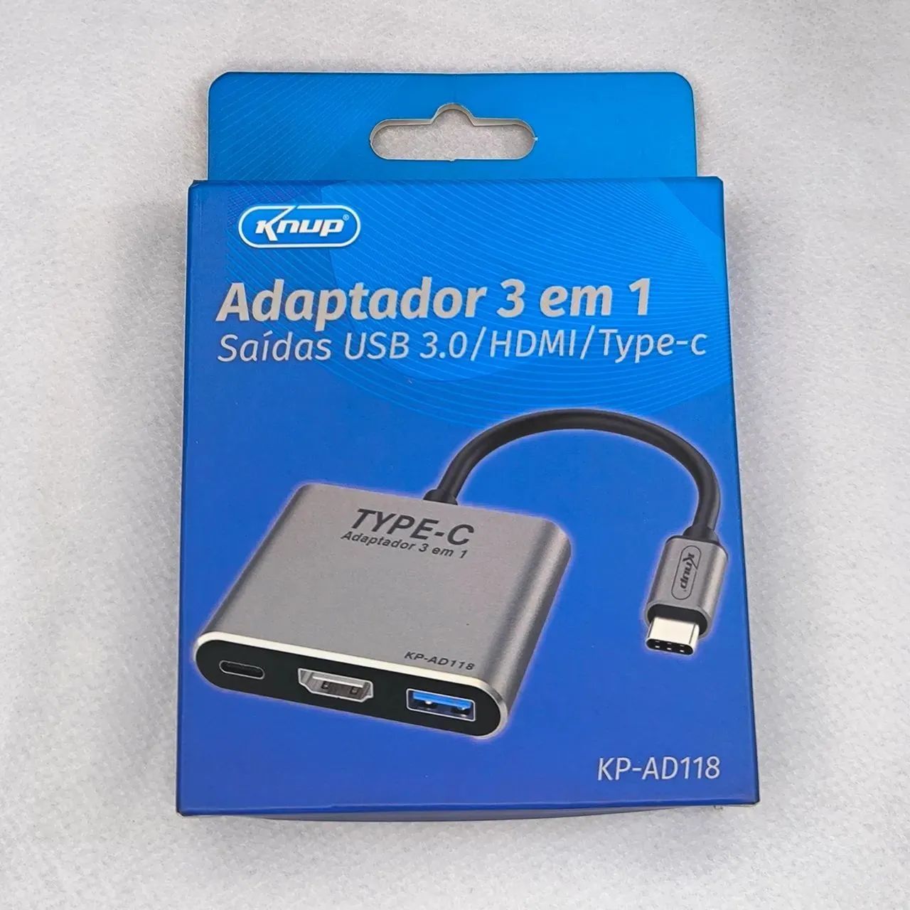Adaptador tipo C 3 em 1 - HDMI/Tipo C/USB 3.0 - Foto 2