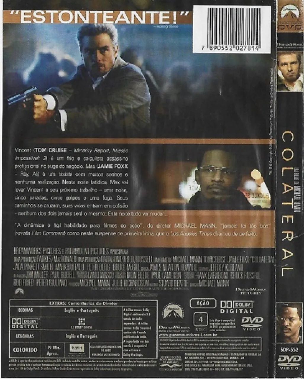 DVD Colateral - Paramont Pictures Com Tom Cruise e Jamie Foxx - Foto 2