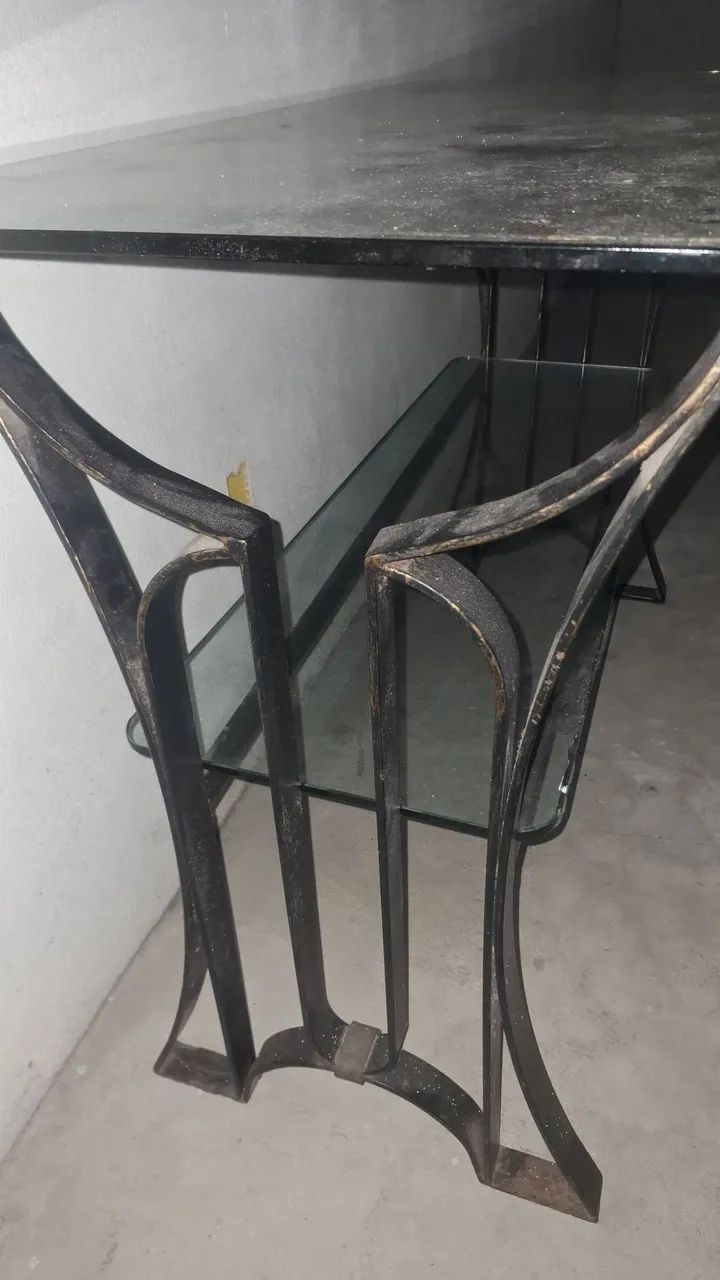Mesa aparador com vidro 120×55 e 81 de altura  - Foto 3