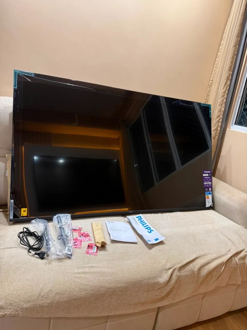 TV PHILLIPS AMBILIGTH 65? SEM USO - Foto 2